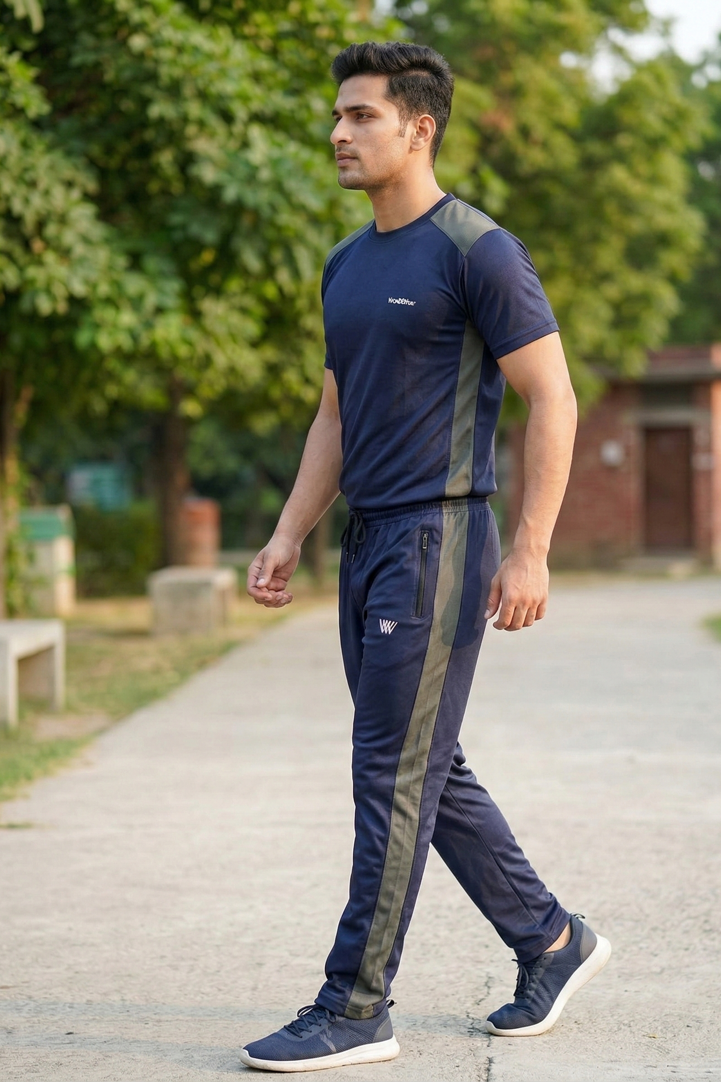 WorldWear Premium Navy Activewear Tracksuit for Men – Summer Edition