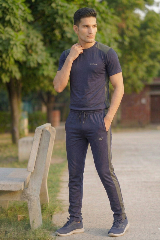 WorldWear Premium Navy Activewear Tracksuit for Men – Summer Edition