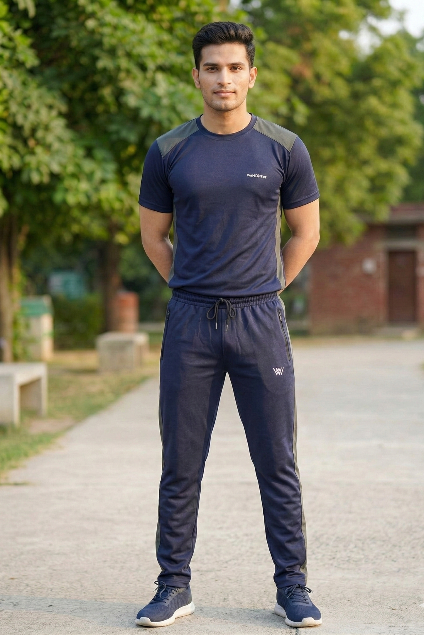 WorldWear Premium Navy Activewear Tracksuit for Men – Summer Edition